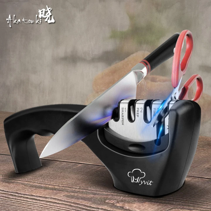 Professional Knife Sharpener, 4stage Sharpener For Coarse Sharpening