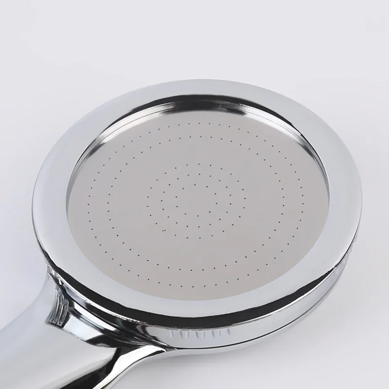 Handheld Shower Head Round Thin Top Surface Effective Home Household Safe Quick