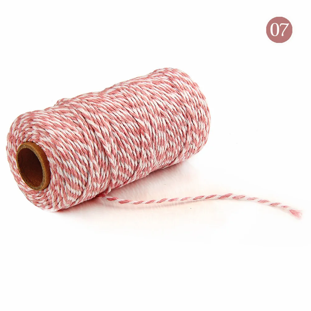 DIY100M Wrap Gift Link Paper Tag Burlap Ribbon Twine Rope Cord String