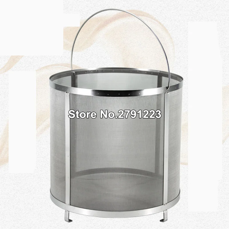 45*45cm 300&mu;m Beer Wine House Home Brew Filter Basket Stainless Steel Strainer Cylinder Barware Bar Tools