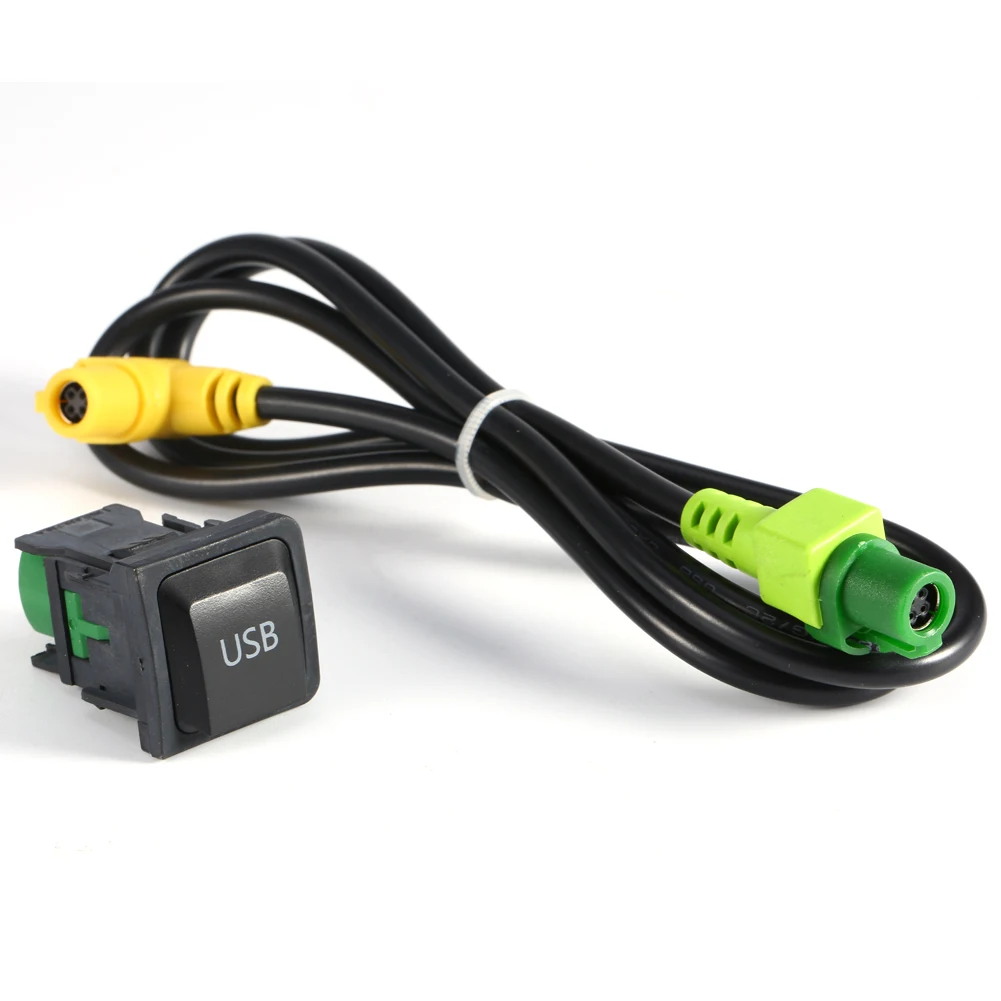 Автомобильный USB вспомогательный переключатель кабельный жгут звуковая карта USB RCD510 RNS315 для Passat B6 B7 Golf 5 MK5 Golf 6 MK6 GTI Jetta 5 MK5 CC