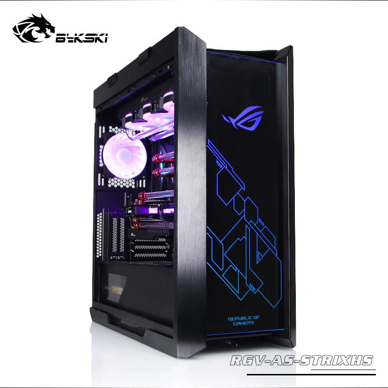 BYKSKI водная доска бак для ASUS ROG STRIX HELIOS GX601 Chasis RGB прямоугольник резервуар RGB RBW RGV-AS-STRIXHS-P