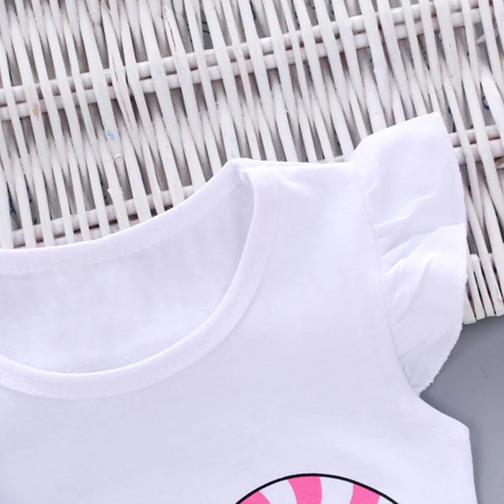 Комплекты для новорожденных из 2 предметов; г.; комплекты для девочек; футболка с рисунком леденца; топы; короткие штаны; комплект одежды