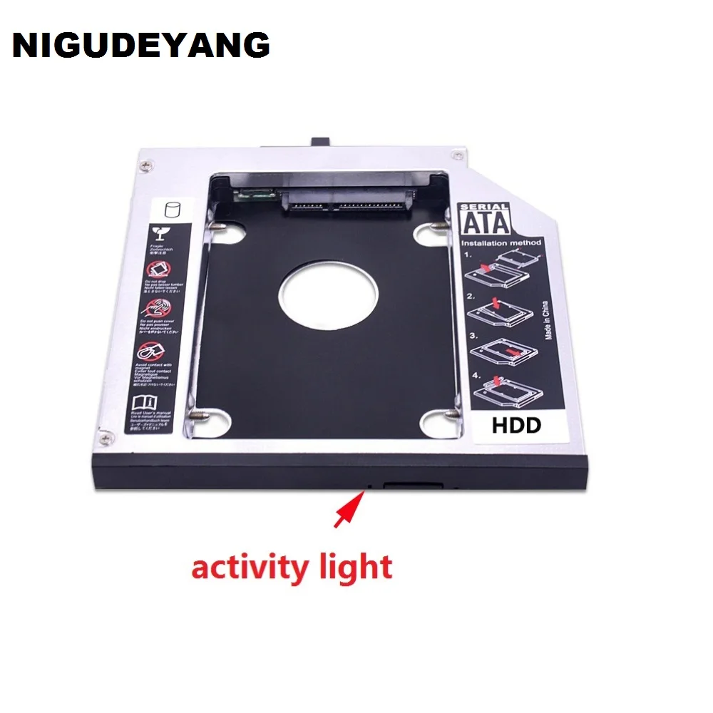 NIGUDEYANG 2nd 12 7 мм SATA HDD SSD жесткий диск Caddy адаптер для IBM Lenovo ThinkPad T510 T510i T520 T520i T530 T530i|hard