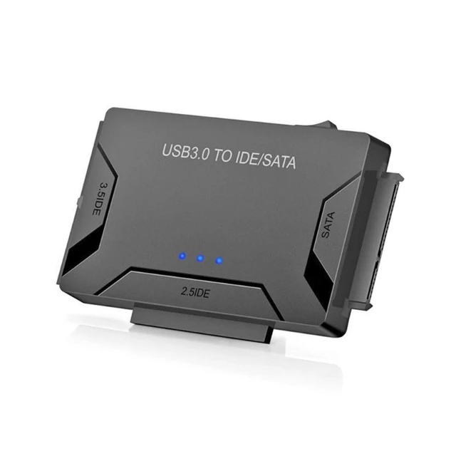 Adaptateur USB 3.0 vers SATA IDE - 2.5in / 3.5in - Convertisseur de Disque  Dur Externe vers USB - Câble de Transfert de Disque Dur