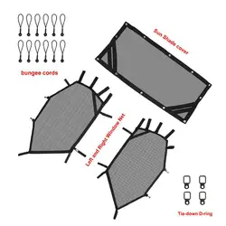 Filet de vitre arrière pour Polaris RZR 1000 UTV 900 RZR XP, pour Honda Talon, Kawasaki Mule, Yamaha Rhino, gauche, droite 