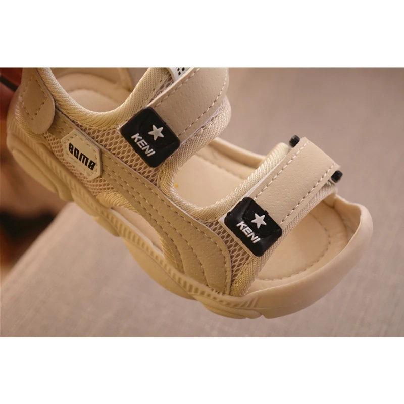 Baby Shoes Kids Shoes Children Sandals Kids Sandals Beach Shoes Summer Children Barefoot Soft Bottom Anti-kick Protection Head Toddler Functional Sandals