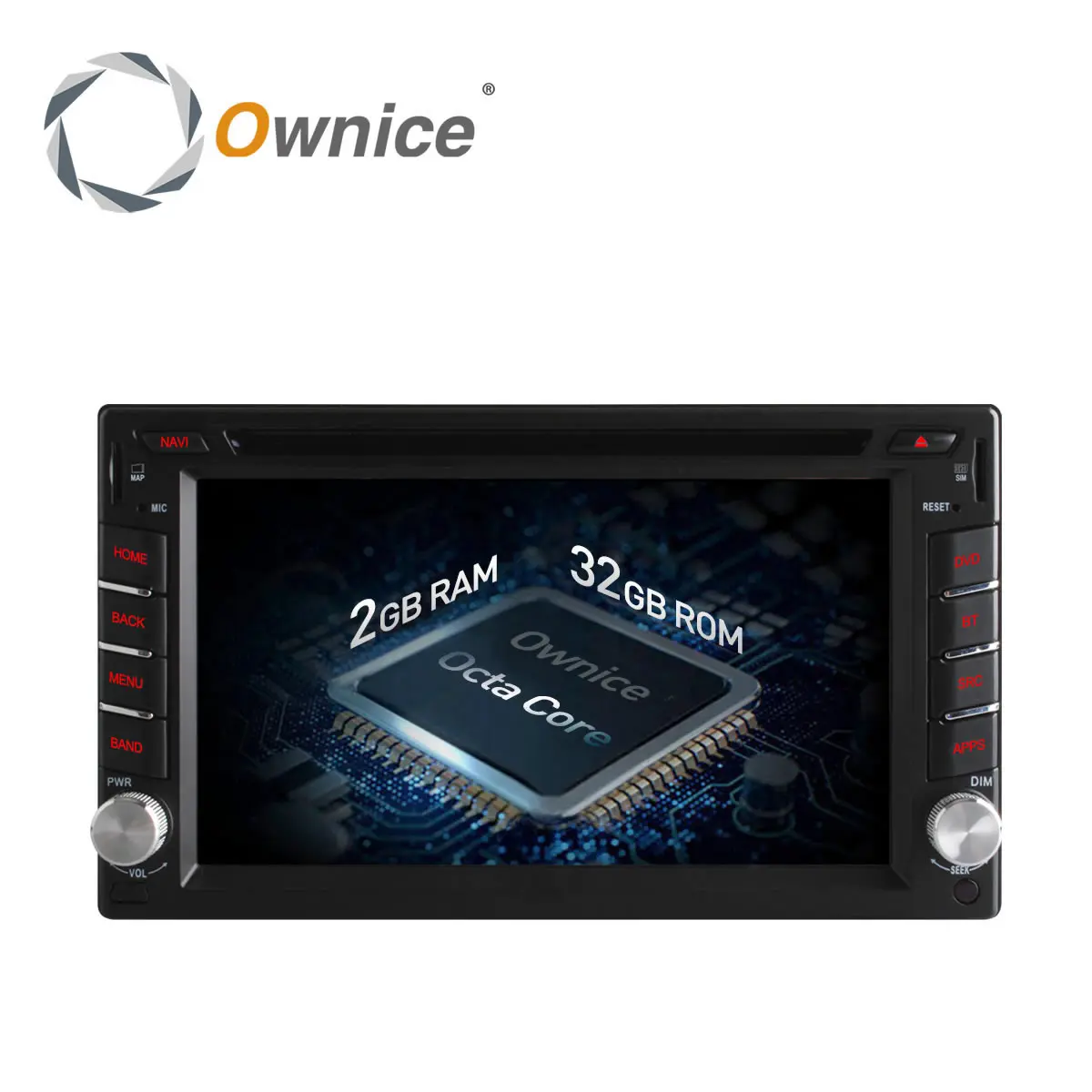 Автомобильный dvd плеер Ownice C500 Android 6 0 8 ядер 2 Гб ОЗУ din GPS навигация видеомонитор для
