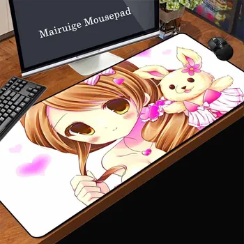 

Yuzuoan Anime Game Computer Mouse Pad Rubber Non-slip Waterproof Cartoon Rabbit Girl Surface Smooth Acceleration Keyboard Mat