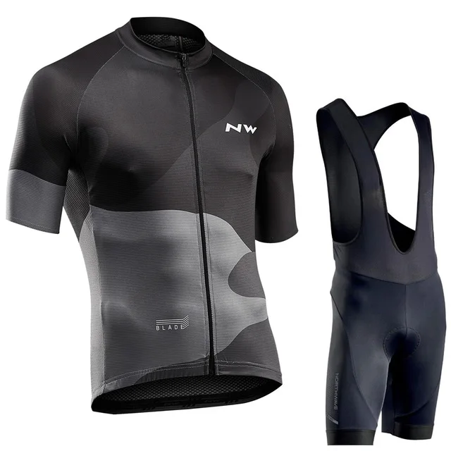 Northwave, Мужская футболка для велоспорта, летний комплект с коротким рукавом, Майо, нагрудник, шорты для велоспорта, Спортивная рубашка, костюм NW - Цвет: 2