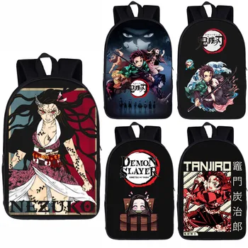 

Anime Demon Slayer Kimetsu No Yaiba backpack for teenage boys girls Nezuko Tanjirou daypack children school bags causal backpack