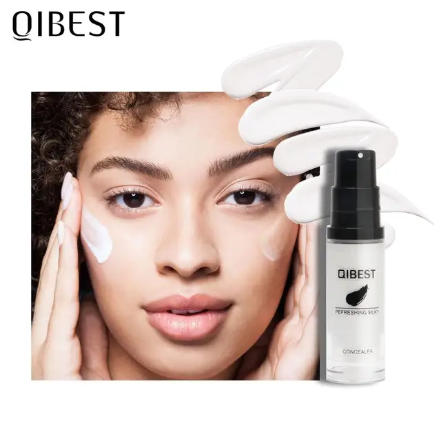 QIBEST Foundation Makeup Colors Changing Moisturizer Face Base High Coverage Brighten Concealer Cream Liquid Foundation TSLM1