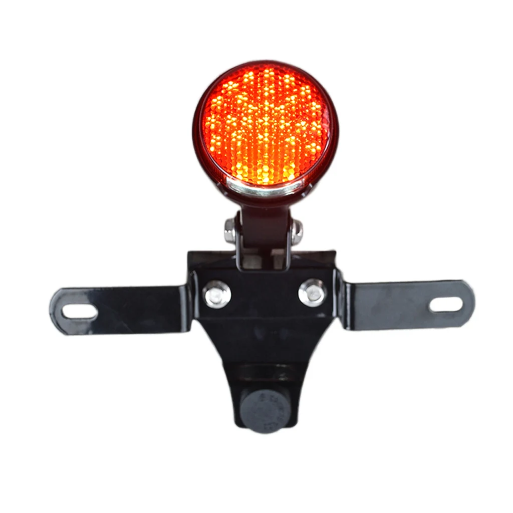 Motorcycle Round Reflector Red Rear Tail Brake Stop Light for Mash Seventy-five