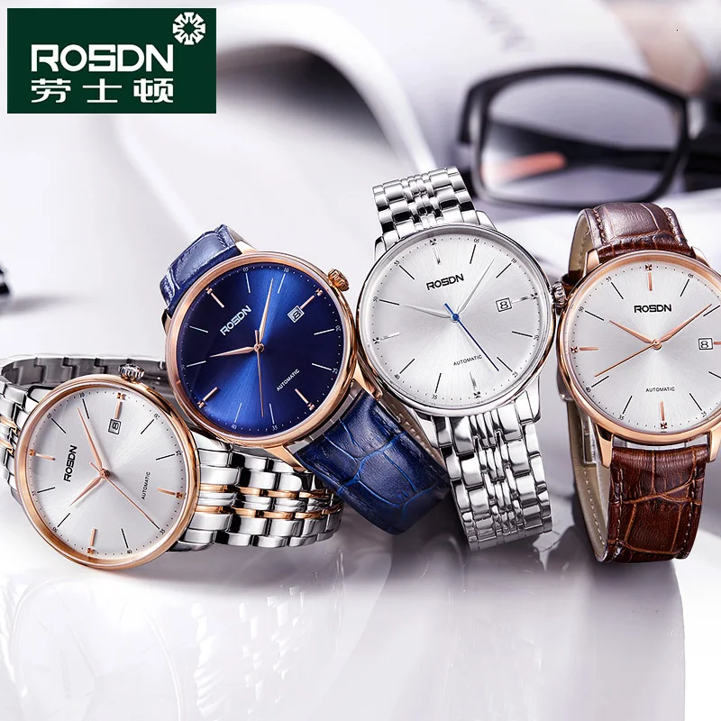  ROSDN Luxury Brand Men's Watches Japan MIYOTA Automatic Mechanical Watch Man Sapphire 50M Waterproo