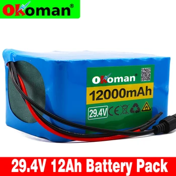 

7S5P 29.4V 12Ah lithium-ion battery pack 12000mAh bicycle scooter scooter lightweight bicycle wheelchair battery pack with BMS