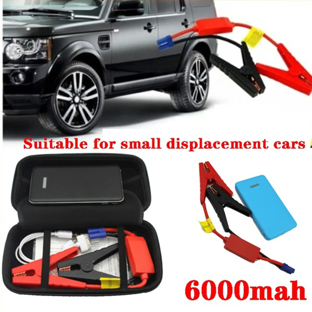 Car Jump Starter 12V Power Bank Portable Charging 6000 mAh Car Jump Starter Emergency Battery Charger Power Bank for Devices Kit tacklife jump starter