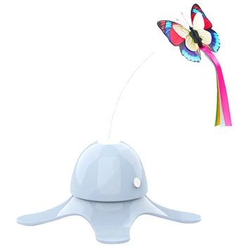 

Electric Rotating Colorful Butterfly Funny Dog Cat Toys Pet Teaser Wand Toy for Cat Kitten Dog Cats Intelligence Trainning