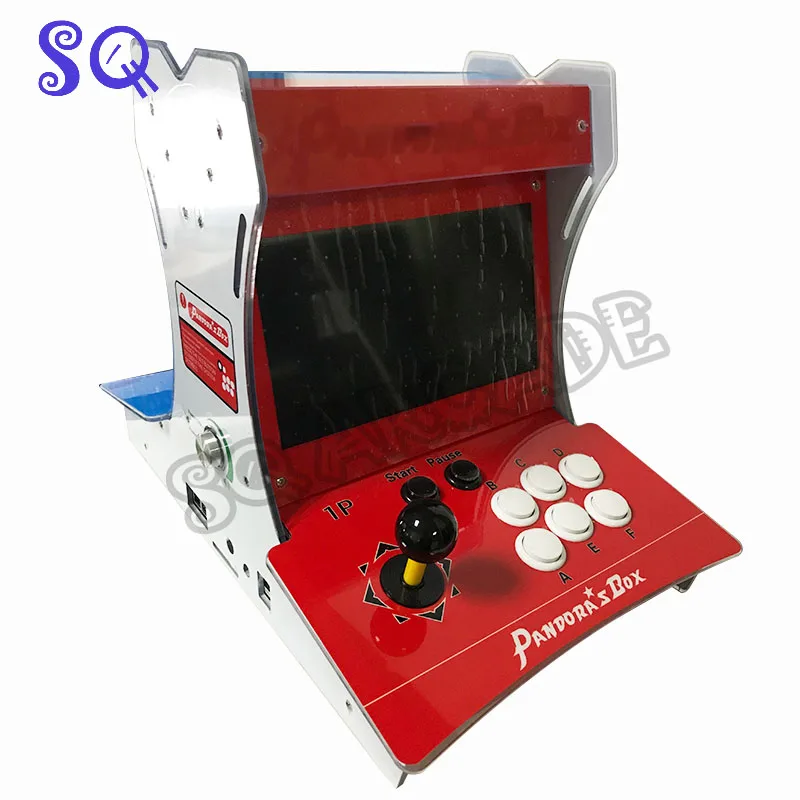 Doppio Combattimento Bartop Arcade Mini Arcade Machine 10.1 Pollici Doppio Schermo Costruito In Pandora Dx 2292 Giochi 2 Giocatori Plug And Play