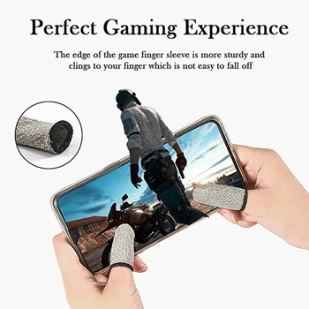 

10pcs Mobile Gaming Controller Finger Sleeve Non Slip Sweatproof Touching Screen Finger Cover for Playing Games GDeals