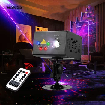 

stage-effect-light laser light colorful 80 Patterns projector effect remote voice control KTV Stage Home flash light CD50 W05