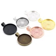 10 шт 20 мм Внутренний размер 6 классических цветов покрытием классический стиль кабошон основа Установка Подвески