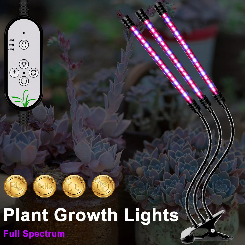 

Grow Light LED Grow Light Full Spectrum LED USB Phyto Lamp With Controller Light Bulbs For Greenhouse Vegetable Indoor Grow Tent