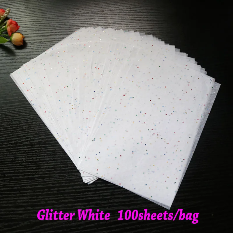 Silver Glitter Tissue Paper