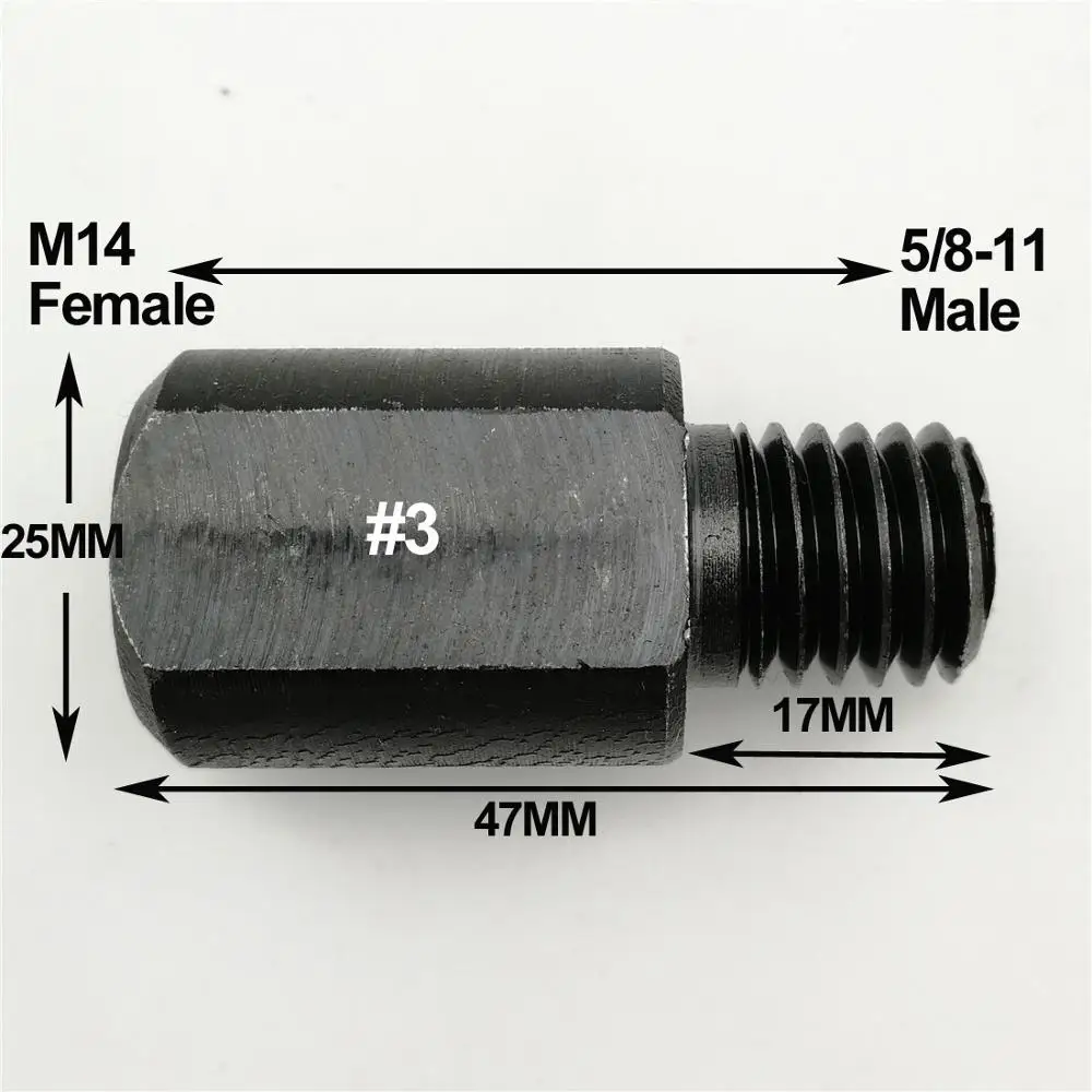 SHDIATOOL различные резьбовые Алмазные коронки адаптер M14 к M10 или M14 к 5/8 или 5/8 к M14 шлифовальный круг Соединительный конвертер