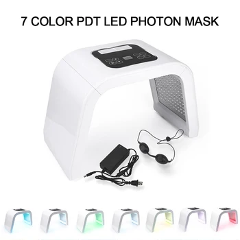 

7 Colors Foldable PDT Therapy LED Facial Mask Skin Rejuvenation Photon Device Spa Acne Remover Anti-Wrinkle Red Blue Led Light