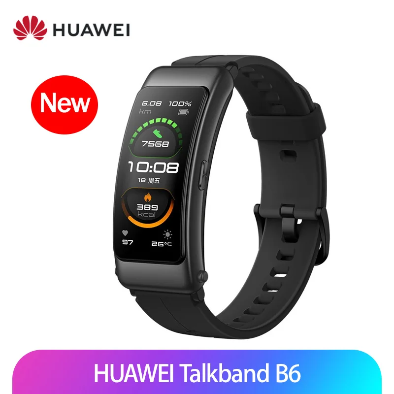 Оригинальный Смарт-браслет Huawei TalkBand B6 Talk Band ширина Bluetooth спортивные браслеты с