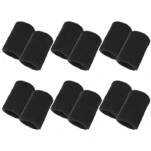 12 шт. манжета на запястье Хлопковое полотенце бандана пряжа эластичная поддержка запястья для мужчин и женщин детские для тенниса браслет Спортивная Фитнес Защитная полоска