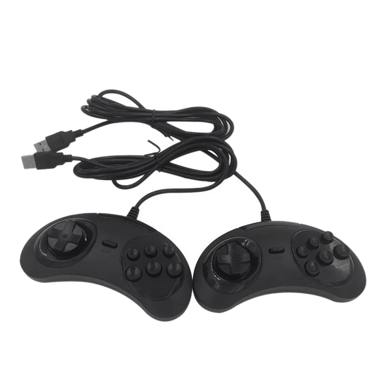 Игровой контроллер USB геймпад с 6 кнопками для SEGA игровой джойстик держатель ПК MAC