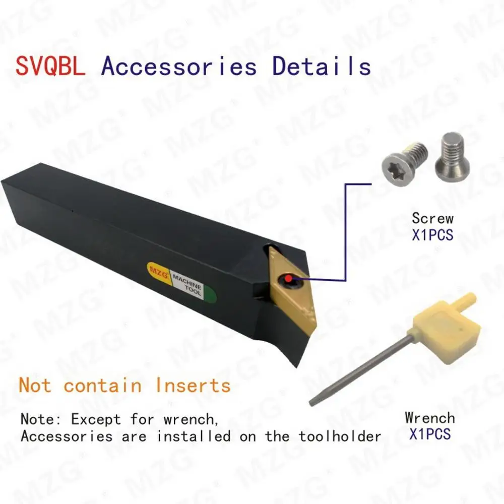 MZG SVQBL 16*16 20*20 CNC ДЕРЖАТЕЛЬ внешнего токарного инструмента токарный станок VBMT резак