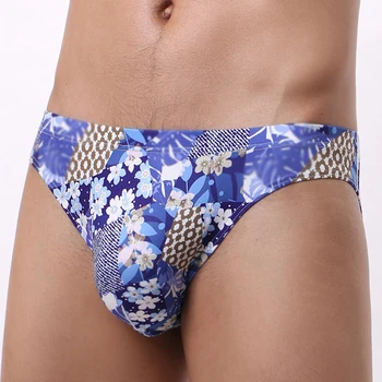 

Men Boy Breathable Underwear Boxer Briefs Shorts Bulge Pouch Underpants Trunks Printed Men's Underwear Low-rise Sexy U-convex B