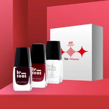 Набор лаков для ногтей LE-TOUT Les roantiques, 3 штуки, 9 г, профессиональные художественные украшения для макияжа, набор блестящих желейных штамповок