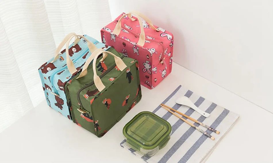 Мода Фламинго Портативная сумка для еды теплоизолированные сумки-холодильники для пикника термопакеты для обеда еда ланч бокс сумка для женщин девочек милая сумка