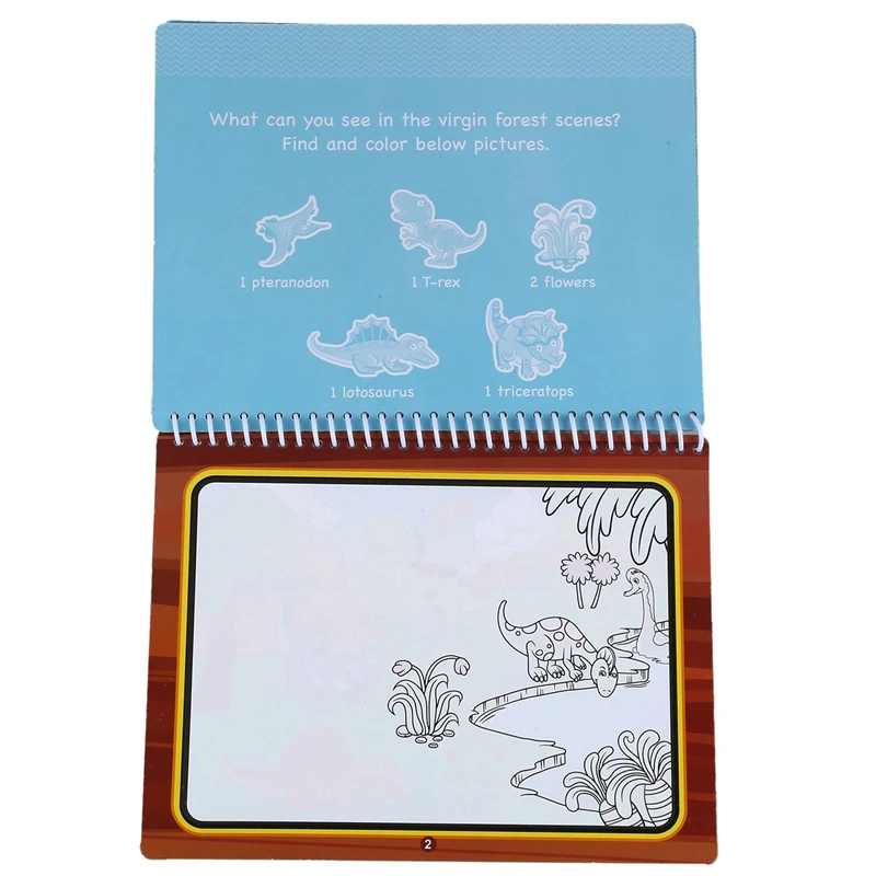 COOLPLAY 2 шт. Волшебная водная книга для рисования книга-раскраска каракули с волшебной ручкой живопись доска для рисования для детей игрушки на день рождения Gif