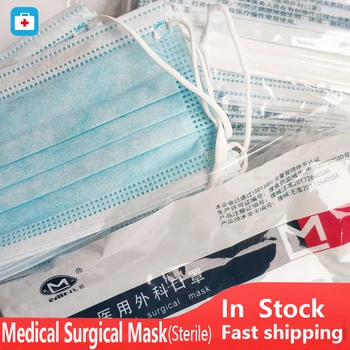 

100/20 pcs Medical Surgical Mask Sterile Disposable Protective Mouth Face Mask Anti Virus Dust Mask flu Surgical Medical Masks