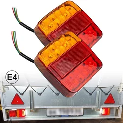 Feux de remorque submersibles 26led, feux de clignotant de queue d'arrêt, plaque d'immatriculation pour remorque de bateau camion RV, éclairage de mise à niveau 