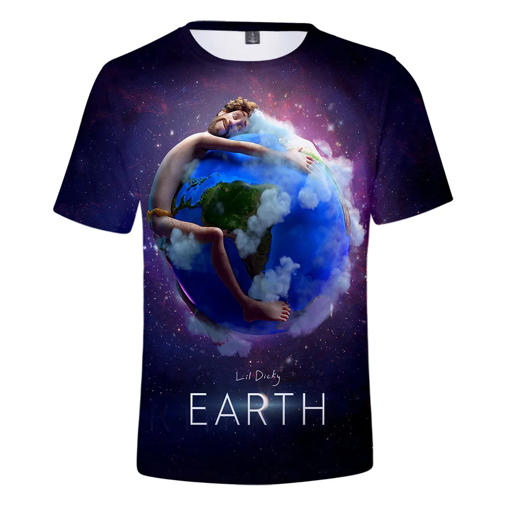 New Fashion Couples Men Women Unisex Lil Dicky Earth Funny T Shirts 3D Print No Cap Casual Hip Hop Kid Tee Top 2XS-4XL