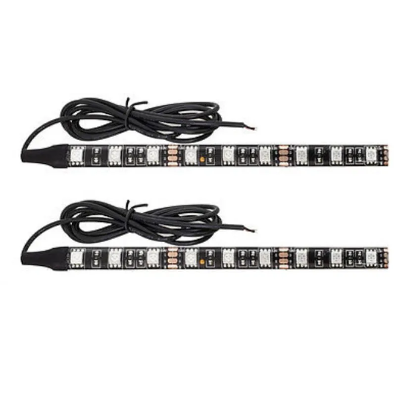 

2x 6 Inch Universal Amber 9 LED 5050 SMD Motorcycle Bike Strip Turn Signal Indicator Blinker Lights