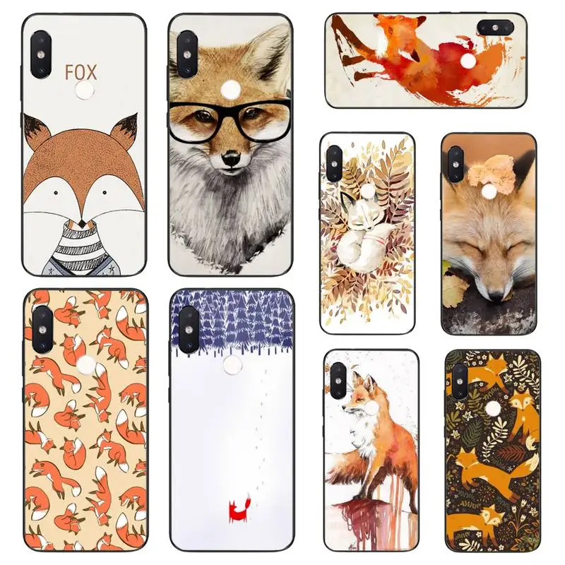 HTXian Mr Fox с очками чехол для Xiaomi Mi8 9 10 9T 5 6 A1 A2Lite 9SE 8SE Mi8lite Mix2 Max3 F1 | Мобильные телефоны