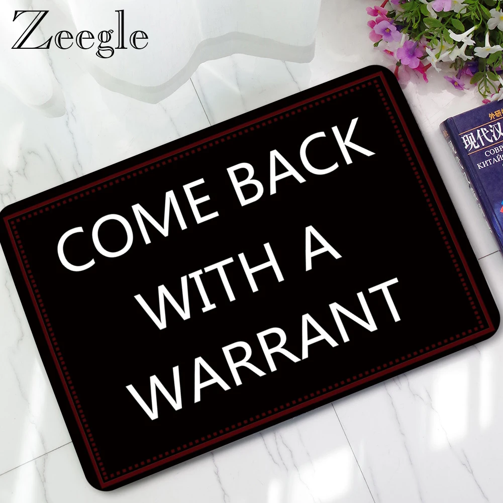 Zeegle Dormat Rubber Floor Mat Indoor Carpet Non Slip Shower Rug Outdoor Carpet Waterproof Kitchen Rug Foot Mat