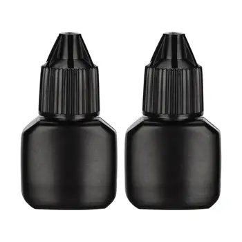 

10 Sets Grafting Eyelash Glue Bottle Empty Refillable Bottles Portable Eyelash Glue Storage Container With Bottle Cap Stopper