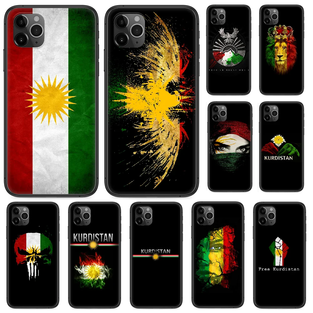 Чехол для телефона с изображением флага Курдистана iphone 4 4s 5 5S SE 5C 6 6S 7 8 plus X XS XR 11 PRO