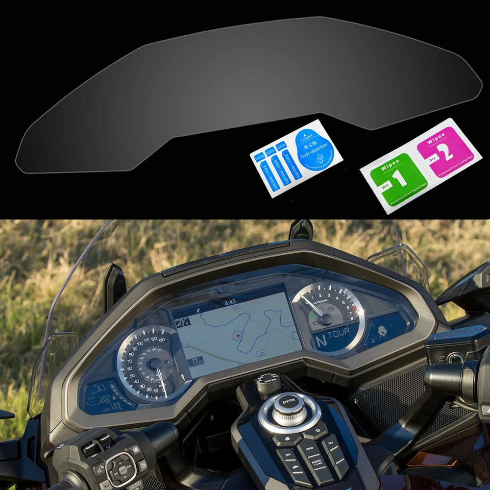 

For HONDA GL1800 2018-UP Speedometer Speedo Screen Cluster Scratch Protection Film Instrument Dashboard Shield
