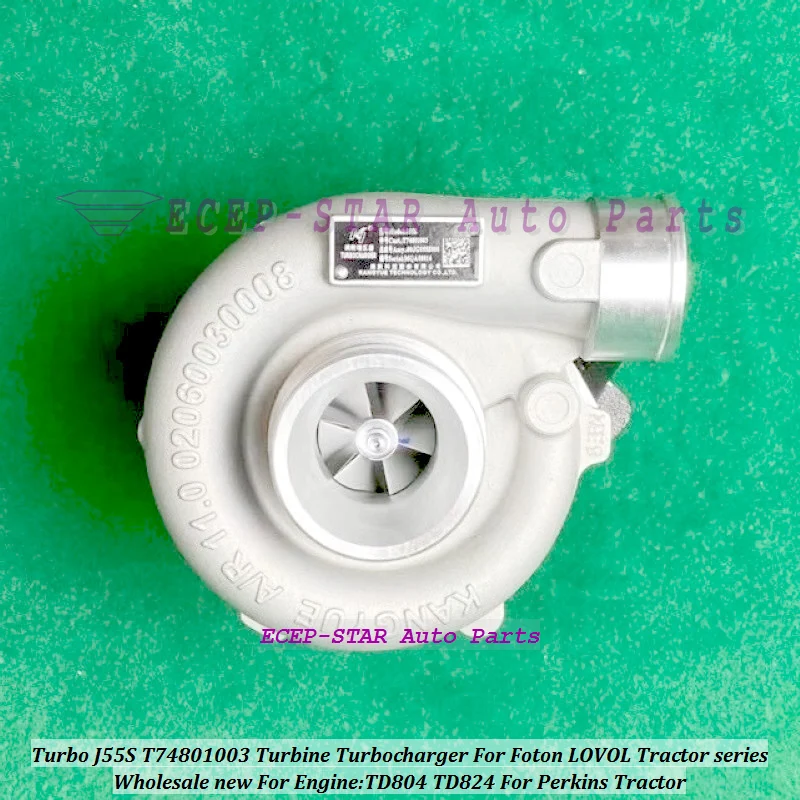 Turbo J55S T74801003 Turbine Turbocharger For Foton LOVOL Tractor series TD804 TD824 For Perkins Tractor -- (7)