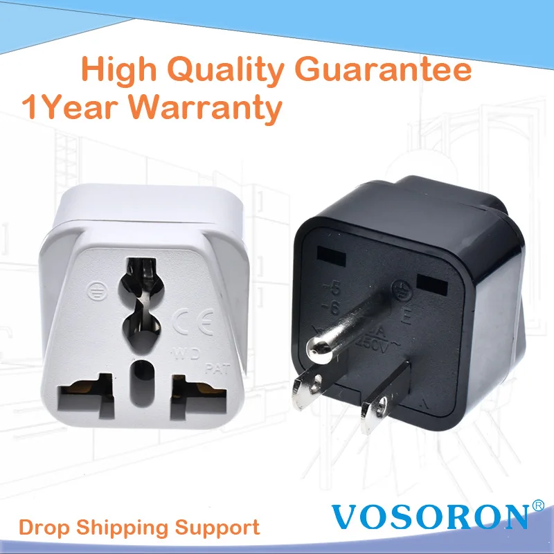 Universal Ac Us Power Plug Adapter Eu Au Uk Germany To Usa Us Canada Ac