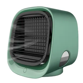 

Air Cooler Fan Mini Desktop Air Conditioner with Night Light Mini USB Water Cooling Fan Humidifier Purifier
