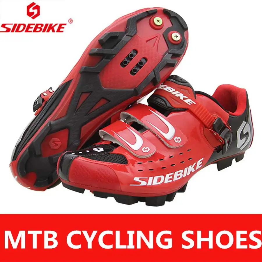 Sidebike Мужская обувь для велоспорта, обувь для горного велосипеда, обувь для гонок, дышащие кроссовки для езды на велосипеде, Sapatilha Ciclismo MTB Chaussure Velo - Цвет: MTB-red
